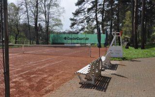 schiedsrichterstuhl am platz